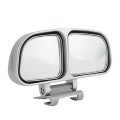 Right Side Rear View Blind Spot Mirror Universal adjustable Wide Angle Auxiliary Mirror(Silver)