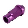 D1 Spec P1.5 M12x1.25 Racing Wheel Nut, Length: 50mm(Purple)