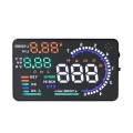 A8 5.5 inch Car OBDII HUD Warning System Vehicle-mounted Head Up Display Projector with LED, Support