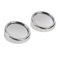 2 PCS 3R11 Car Rear View Mirror Wide Angle Mirror Side Mirror, 360 Degree Rotation Adjustable(Silver