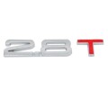 3D Universal Decal Chromed Metal 2.8T Car Emblem Badge Sticker Car Trailer Gas Displacement Identifi
