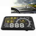 W02 5.5 inch Car OBDII HUD Fuel Consumption Warning System Vehicle-mounted Head Up Display Projector