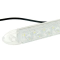 Car Waterproof White 2 x 12 LED DRL Daytime Running Lights, DC 12V