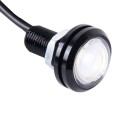 2 PCS 2x 3W  Waterproof Eagle Eye light  White LED Light for Vehicles, Cable Length: 60cm(Blue Light