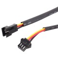 2 PCS  3W 180LM 6500K 597-577nm White + Yellow Wired LED Tube Daytime Running Light DRL Steering Lam