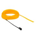 EL Cold Yellow Light Waterproof Flat Flexible Car Strip Light with Driver for Car Decoration, Length