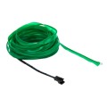 EL Cold Green Light Waterproof Flat Flexible Car Strip Light with Driver for Car Decoration, Length: