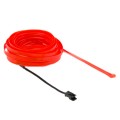 EL Cold Red Light Waterproof Flat Flexible Car Strip Light with Driver for Car Decoration, Length: 5