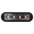 12W 720LM 4-LED White + Yellow Light 18 Flash Patterns Car Strobe Emergency Warning Light Lamp, DC 1
