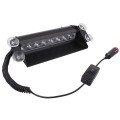 8W 800LM 8-LED Blue Light 3-Modes Adjustable Angle Car Strobe Flash Dash Emergency Light Warning Lam