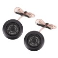 2 PCS 500W High Efficiency Mini Dome Tweeter Speakers for Car Audio System(Black)