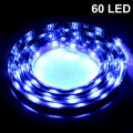 1.7W Blue Light 60 LED 3528 SMD Waterproof Flexible Car Strip Light, DC 12V, Length: 1m
