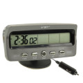 3.6 inch LCD Car Digital Thermometer with Time / Date / Week / Alarm / Car Storage Battery Voltage D