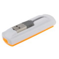 USB 2.0 Multi Card Reader, Support SD/MMC, MS, TF, M2 Card(Orange)
