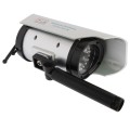 Solar Powered Realistic Looking Dummy Camera with Flashing Red LED Light