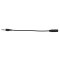 3.5 Male to 2.5 Female Converter Cable, Length: 17cm(Black)
