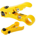 Multi-function Coaxial Cable / Network Cable / Phone Line / Flat Cable Stripper(Yellow)
