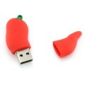 Hot Pepper Shape 16GB USB Flash Disk(Red)