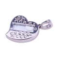 Silver Heart Shaped Diamond Jewelry USB Flash Disk, Special for Valentines Day Gifts (2GB)