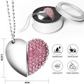 Heart Shaped Diamond Jewelry USB Flash Disk, Special for Valentines Day Gifts (4GB)