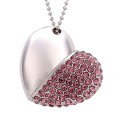 Heart Shaped Diamond Jewelry USB Flash Disk, Special for Valentines Day Gifts (8GB)