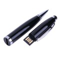 2 in 1 Pen Style USB Flash Disk, Black (32GB)