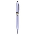 2 in 1 Pen Style USB Flash Disk, Silver (32GB)(Silver)