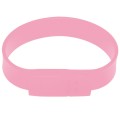 4GB Silicon Bracelets USB 2.0 Flash Disk(Pink)