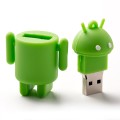 4GB Android Robot Style USB Flash Disk (Green)