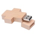 2 GB Wood Cross Style USB Flash Disk