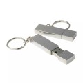 Metallic on Key Ring Style USB 2.0 Flash Disk (16GB)(Silver)