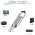 16GB Metallic Keychains Style USB 2.0 Flash Disk (Grey)(Grey)