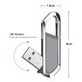 4GB Metallic Keychains Style USB 2.0 Flash Disk (Grey)(Grey)