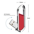 8GB Metallic Keychains Style USB 2.0 Flash Disk (Red)(Red)