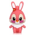 Cartoon Bunny Style Silicone USB 2.0 Flash disk, Pink (4