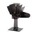 YL501 Eco-friendly Heat Powered Stove Fan for Wood / Gas / Pellet Stoves(Rose Red)