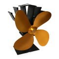 YL603 Eco-friendly Aluminum Alloy Heat Powered Stove Fan with 4 Blades for Wood / Gas / Pellet Stove