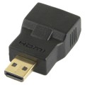 Gold Plated Micro HDMI Male to Micro HDMI Female Adapter(Black)