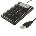 USB Non-synchronous Notebook Computer Numeric Keyboard with 19 Keys