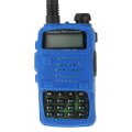 Pure Color Silicone Case for UV-5R Series Walkie Talkies(Blue)