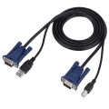 USB VGA SVGA (HDB) KVM Male Keyboard Laptop PC Monitor Cable for USB KVM Switch (For S-KVM-0104USB),