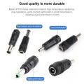 5.5 x 2.5mm DC Male to 5.5 x 2.1mm DC Female Power Plug Tip for Laptop Adapter