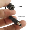 5.5 x 2.5mm Male to 3.5mm Female DC Plug Adapter, Length: 12cm