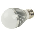 E27 6W LED Ball Steep Light Bulb, 20 LED 5730 SMD, Warm White Light, AC 85-265V