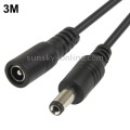 5.5 x 2.1mm DC Power Female Barrel to Male Barrel Connector Cable for LED Light Controller, Length: