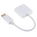 Display Port Male to VGA Female Converter, Length: 20cm(White)