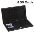 6 in 1 Memory Card Protective Case Storage Box , Size: 92 x 60 x 9mm(Black)