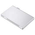 6 in 1 Memory Card Protective Case Storage Box , Size: 88 x 50 x 9mm(Silver)