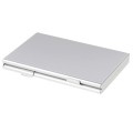 15 in 1 Memory Card Aluminum Alloy Protective Case Box for 3 SD + 12 TF Cards(Silver)