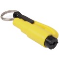 3 in 1 Car Emergency Hammer / Key Chain / Knife Broken Glass Portable Tool(Yellow)
